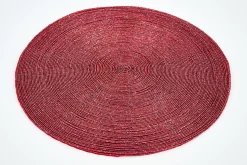 Flamant Delvin, Placemat, Kralen, Rood^ Eetkamer- En Keukentextiel