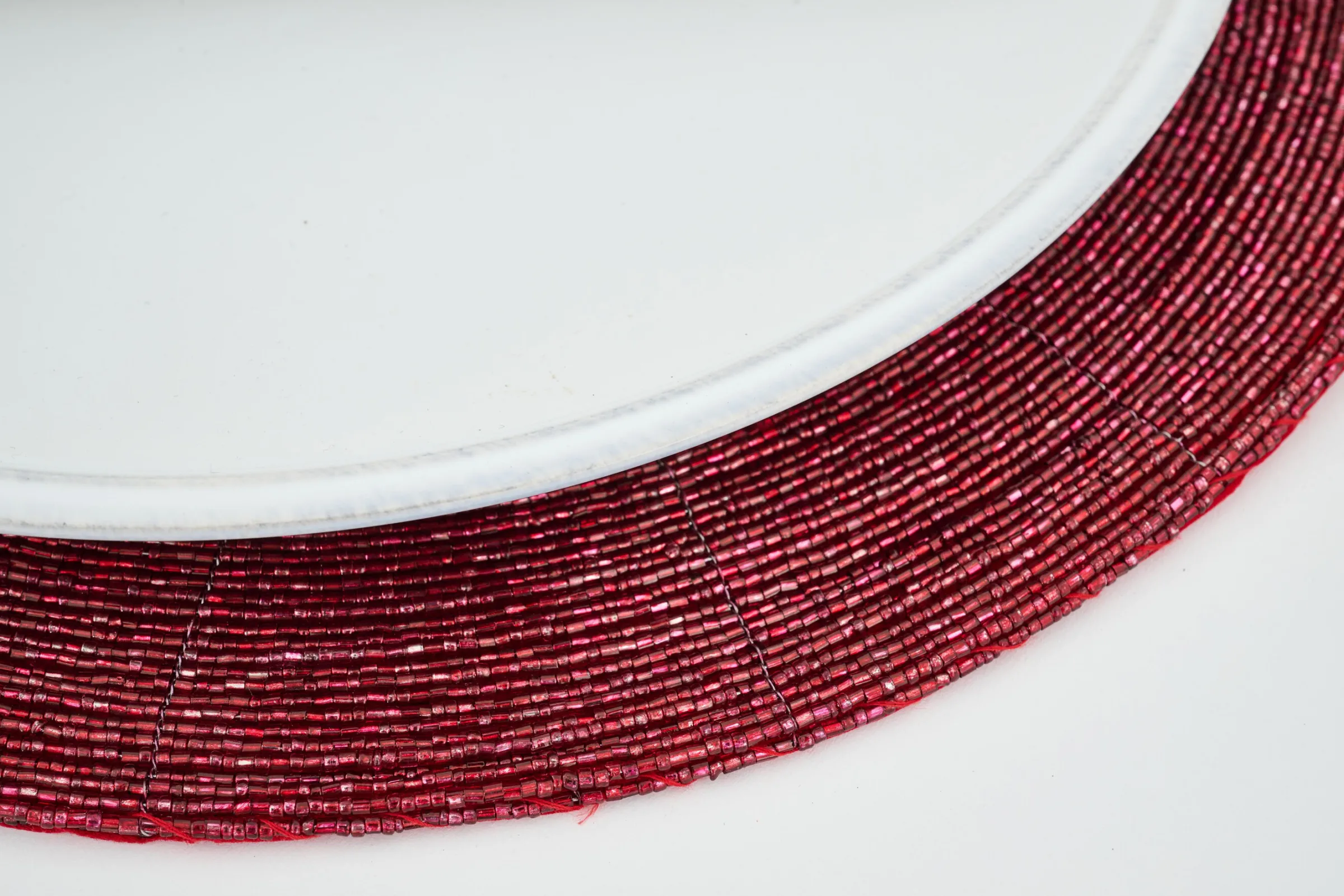 Flamant Delvin, Placemat, Kralen, Rood^ Eetkamer- En Keukentextiel