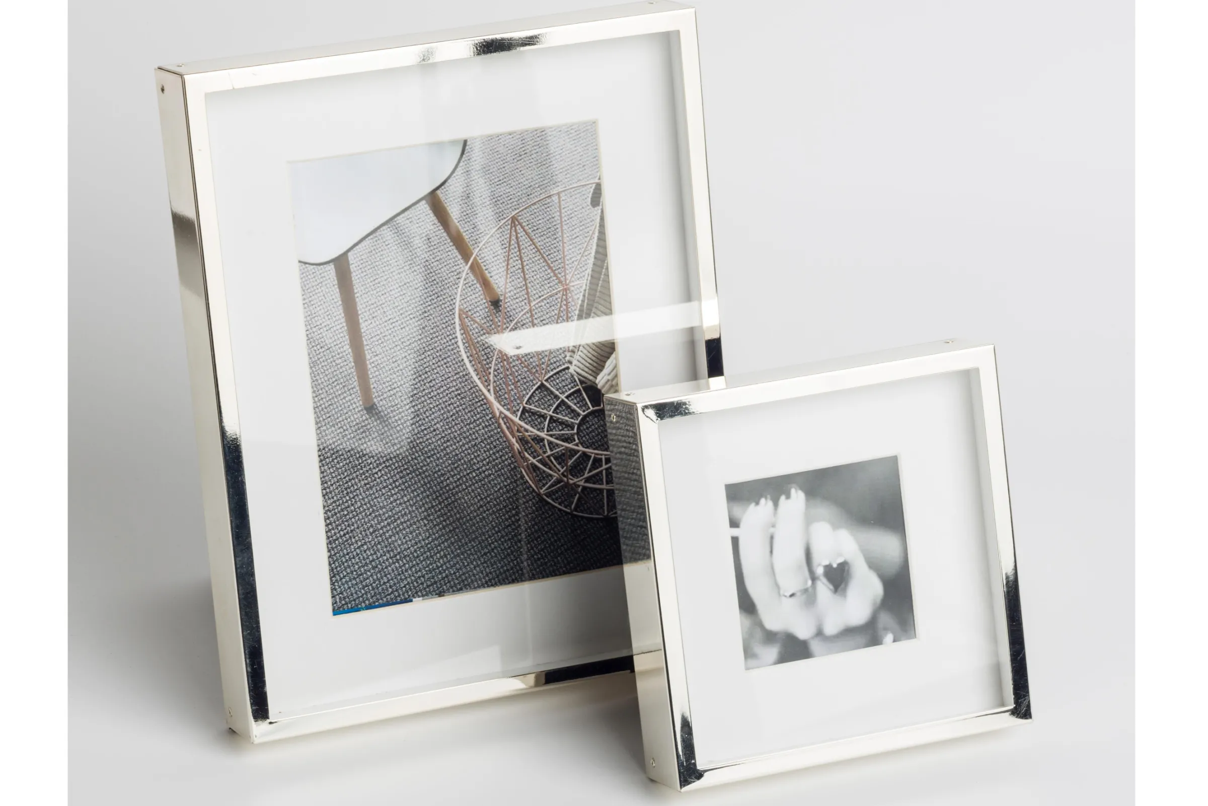 Flamant Dozen, Fotolijst, Verzilverd En Gelakt, 8X8^ Decoratie