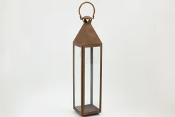 Flamant Ellis, Lantaarn, Ijzer En Glas, Roest, Xl^ Decoratie