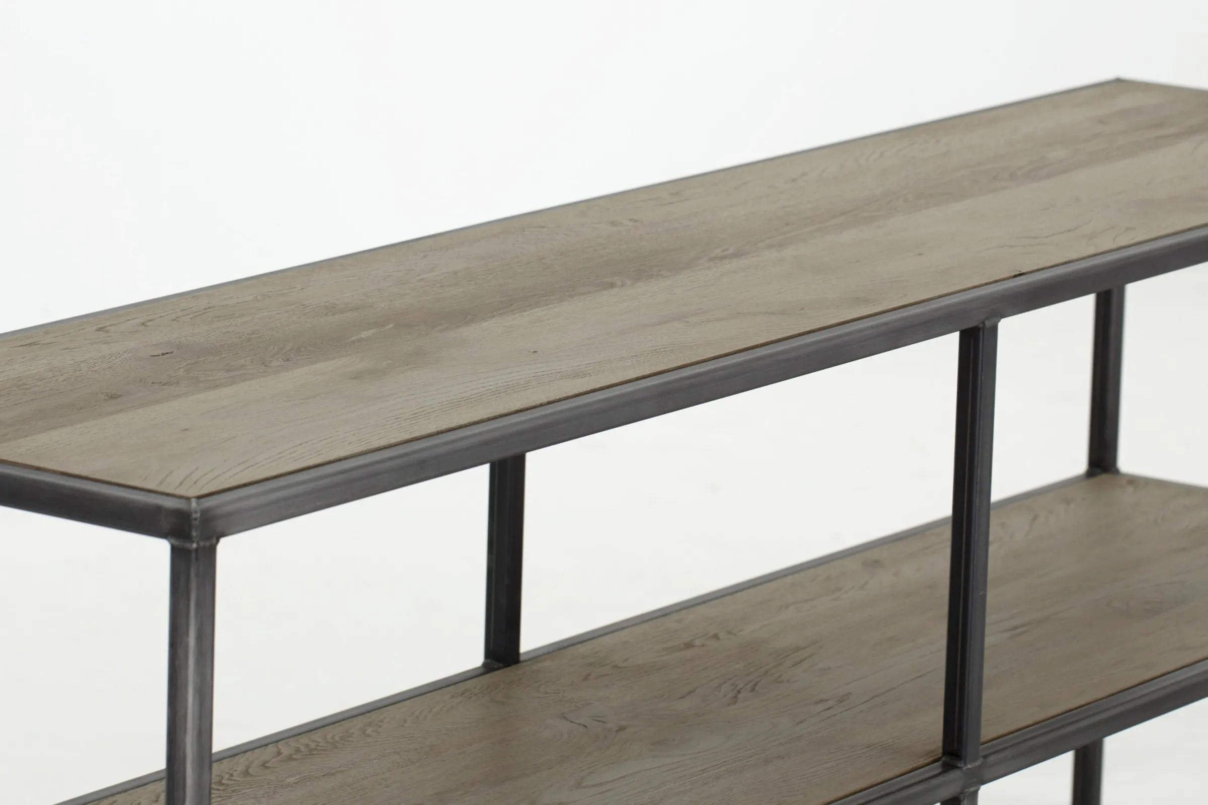 Flamant Farra, Consoletafel, Verweerd Eiken En Ijzer^ Koffie Tafels