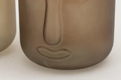 Flamant Fefy, Vaas, Glas, Grijs^ Decoratie