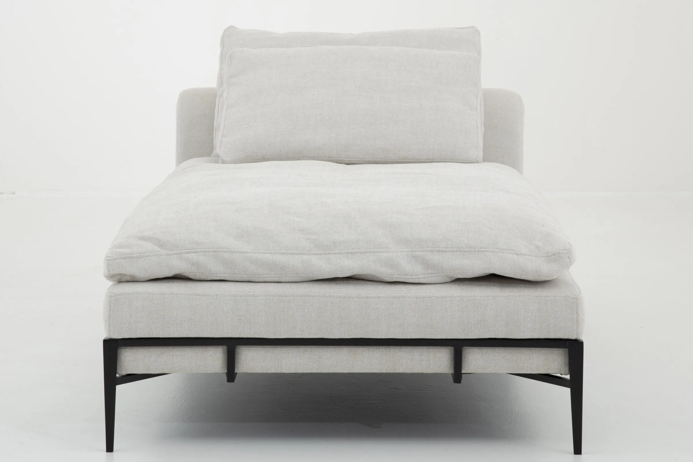 Flamant Floria, Fauteuil, Natuurlijk Linnen En Zwart Metaal^ Banken