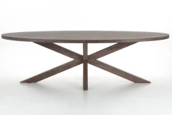 Flamant Forino, Eettafel, Gerookt Eikenhout, 210 Cm^ Eettafels
