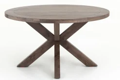 Flamant Forino, Eettafel, Gerookt Eiken, Rond, 110 Cm^ Eettafels
