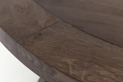 Flamant Forino, Eettafel, Gerookt Eiken, Rond, 110 Cm^ Eettafels