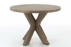 Flamant Forino, Eettafel, Verweerd Eiken, Rond, 110 Cm^ Eettafels