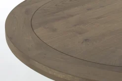 Flamant Forino, Eettafel, Verweerd Eiken, Rond, 110 Cm^ Eettafels