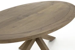 Flamant Forino, Eettafel, Verweerd Eiken, 210 Cm, Model 2^ Eettafels