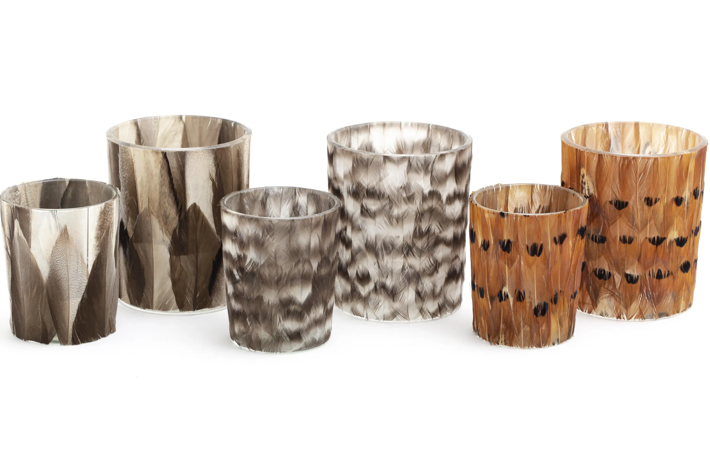 Flamant Hannigan, Theelichthouder, Veren, L^ Decoratie