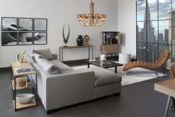 Flamant Hattie, Consoletafel, Verweerd Eiken En Ijzer^ Koffie Tafels