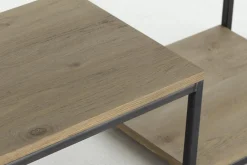 Flamant Hattie, Consoletafel, Verweerd Eiken En Ijzer^ Koffie Tafels