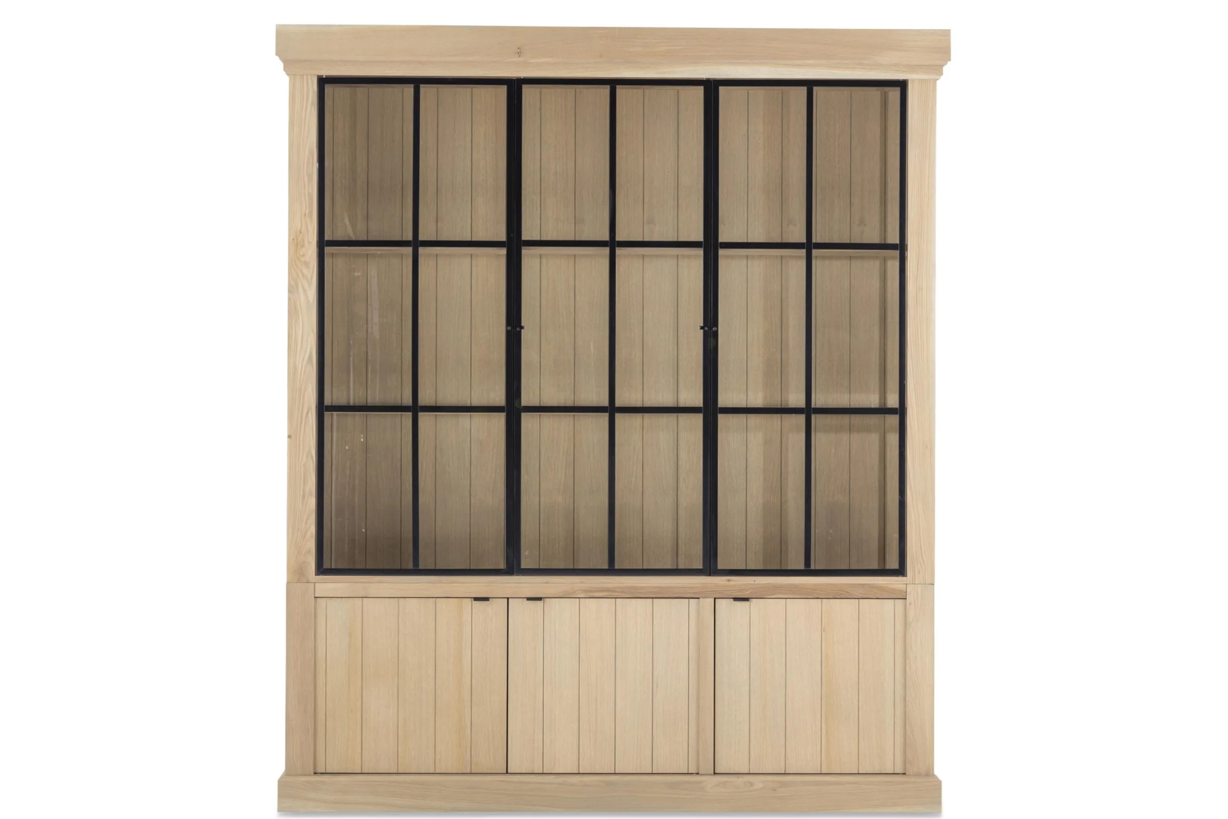 Flamant Ijzeren Jason, Kast, Verweerd Eikenhout, 3 Ijzeren Deuren^ Kasten