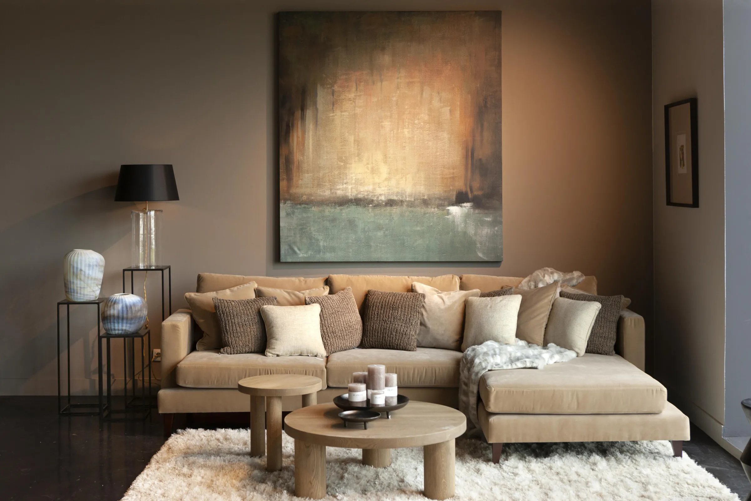 Flamant Isaac, Standaard, Metaal, Zwart, H 95 Cm^ Koffie Tafels