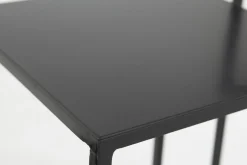 Flamant Isaac, Standaard, Metaal, Zwart, H 55 Cm^ Koffie Tafels