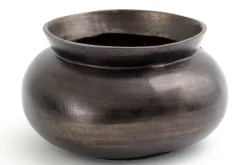 Flamant Jeddo, Vaas, Metaal, Zwart, L^ Decoratie