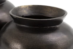 Flamant Jeddo, Vaas, Metaal, Zwart, L^ Decoratie