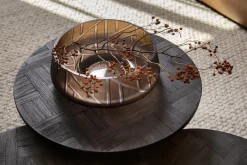 Flamant Jelger, Kom, Glas, Rook/Mauve, S^ Decoratie