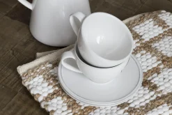 Flamant Jille, Kop En Schotel, Keramiek, Wit, L, 200 Ml^ Borden, Borden En Kommen