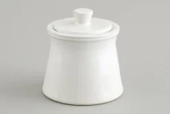 Flamant Jille, Suikerpot, Keramiek, Wit^ Borden, Borden En Kommen