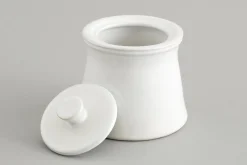 Flamant Jille, Suikerpot, Keramiek, Wit^ Borden, Borden En Kommen