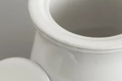 Flamant Jille, Suikerpot, Keramiek, Wit^ Borden, Borden En Kommen