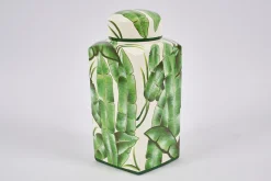 Flamant Judor, Potiche, Groen/Wit^ Decoratie