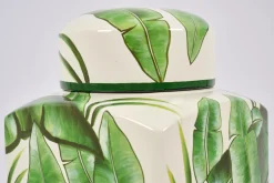 Flamant Judor, Potiche, Groen/Wit^ Decoratie