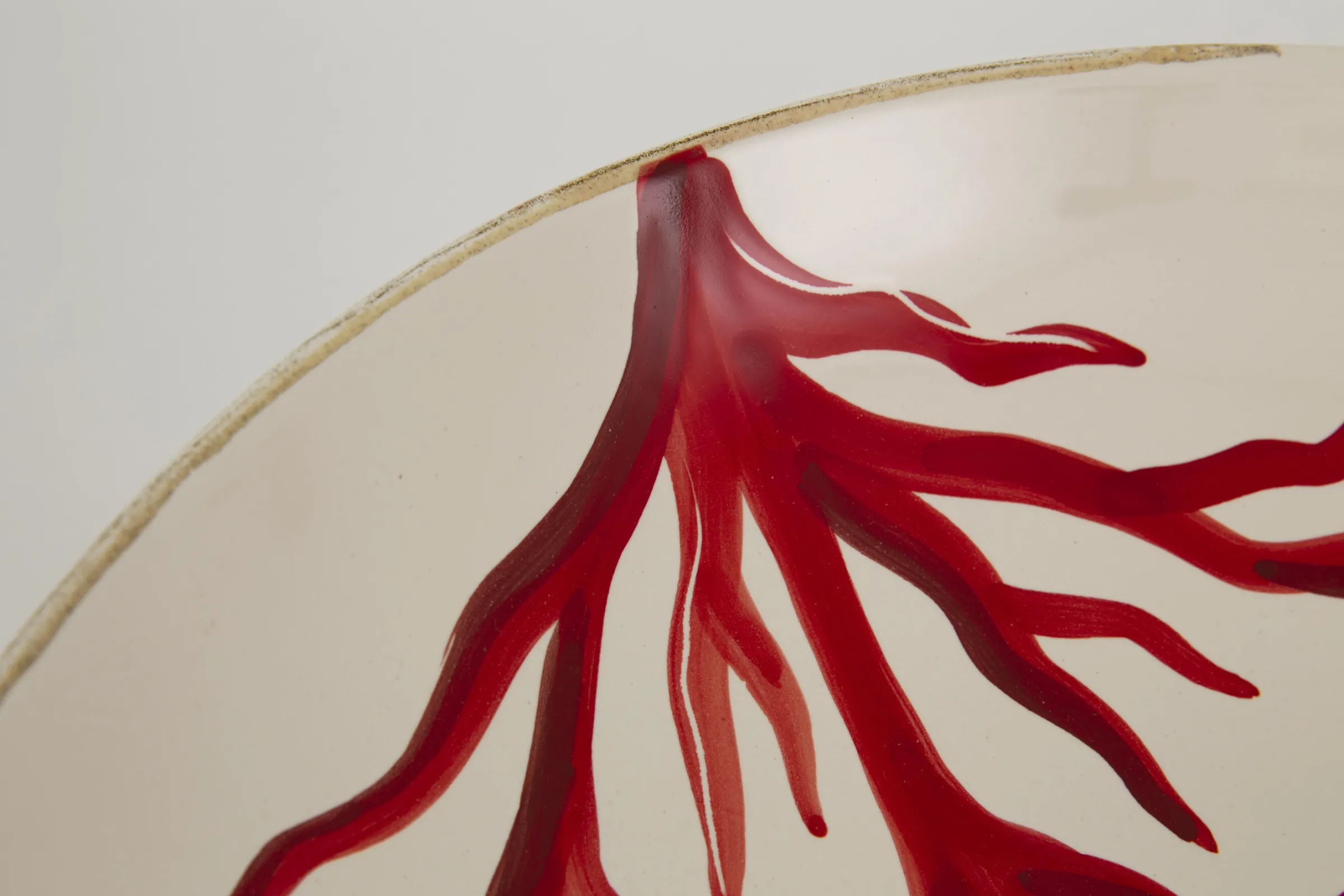 Flamant Kao, Serveerschaal, Koraal, Rond^ Borden, Borden En Kommen