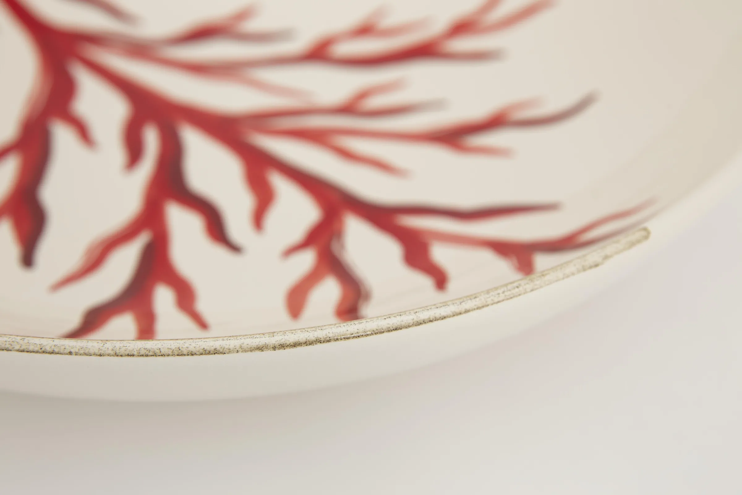 Flamant Kao, Serveerschaal, Koraal, Rond^ Borden, Borden En Kommen