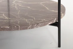 Flamant Karina, Salontafel, Marmer En Metaal, Rood^ Koffie Tafels