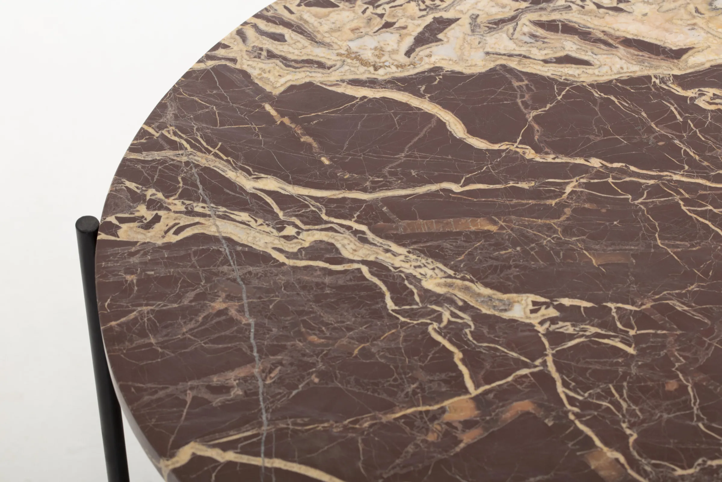 Flamant Karina, Salontafel, Marmer En Metaal, Rood^ Koffie Tafels