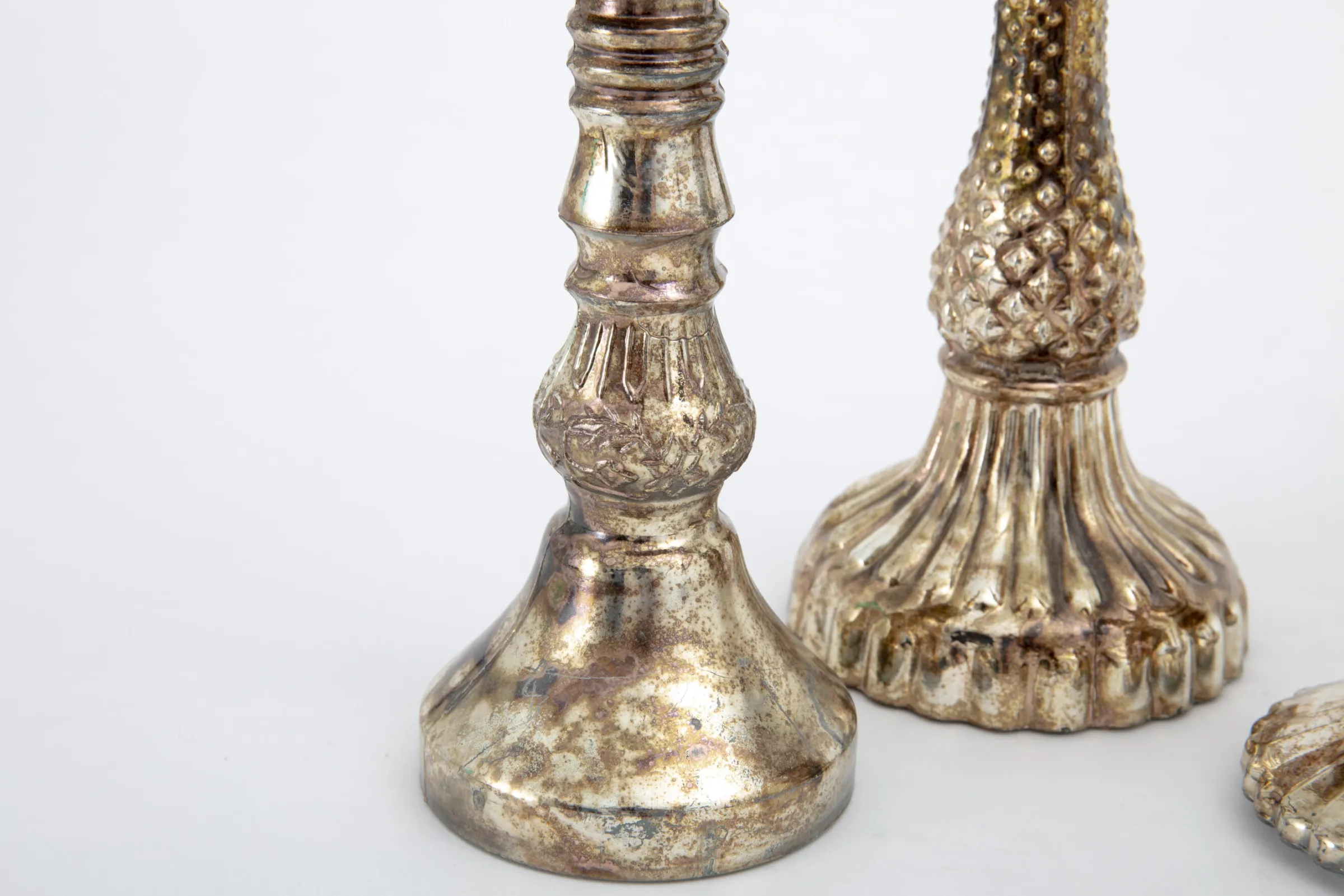 Flamant Kummen, Kandelaar, Kwikglas^ Decoratie