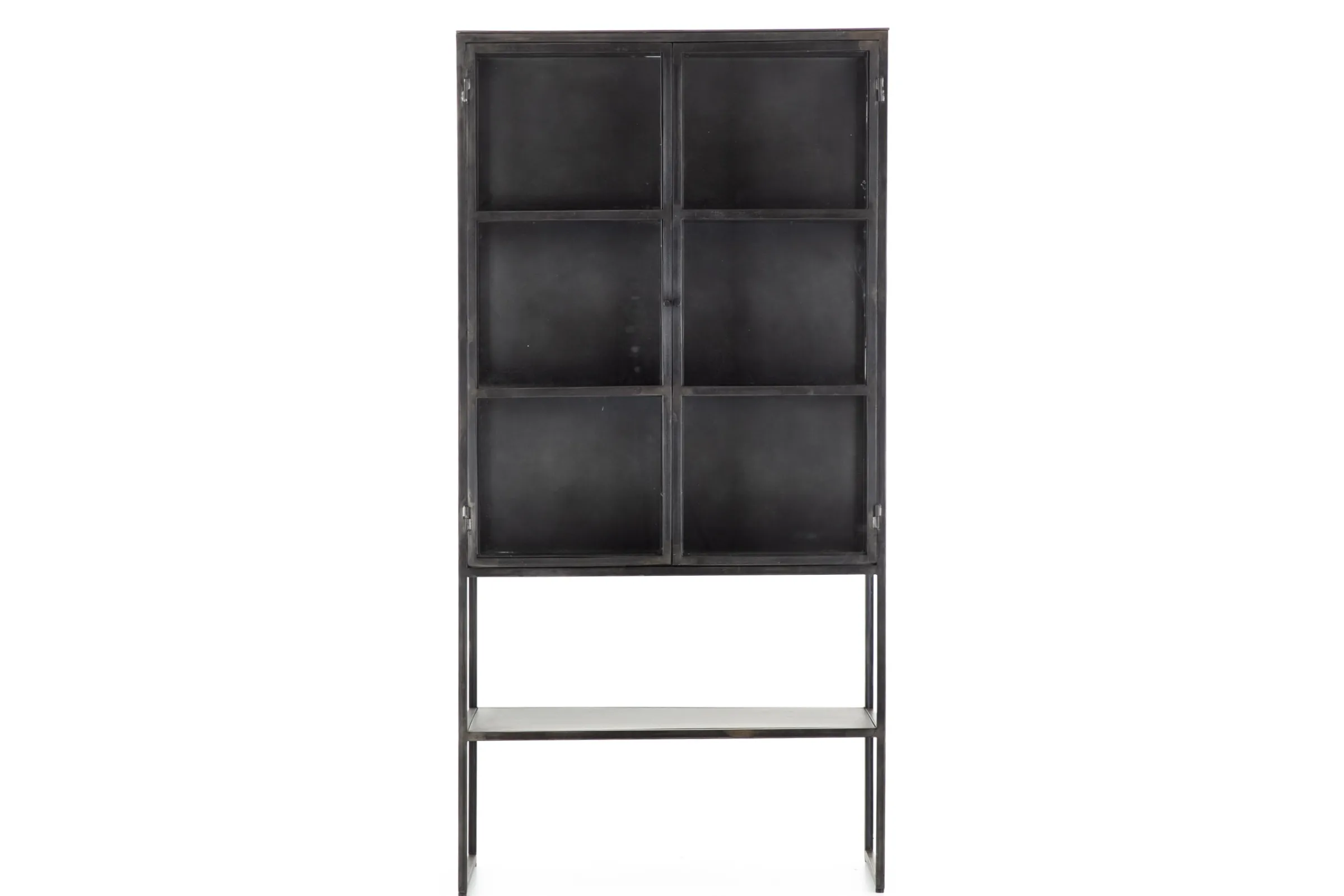 Flamant Laurance, Vitrinekast, Zwart, Metaal, 2 Deuren^ Moederdag