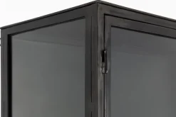 Flamant Laurance, Vitrinekast, Zwart, Metaal, 2 Deuren^ Moederdag