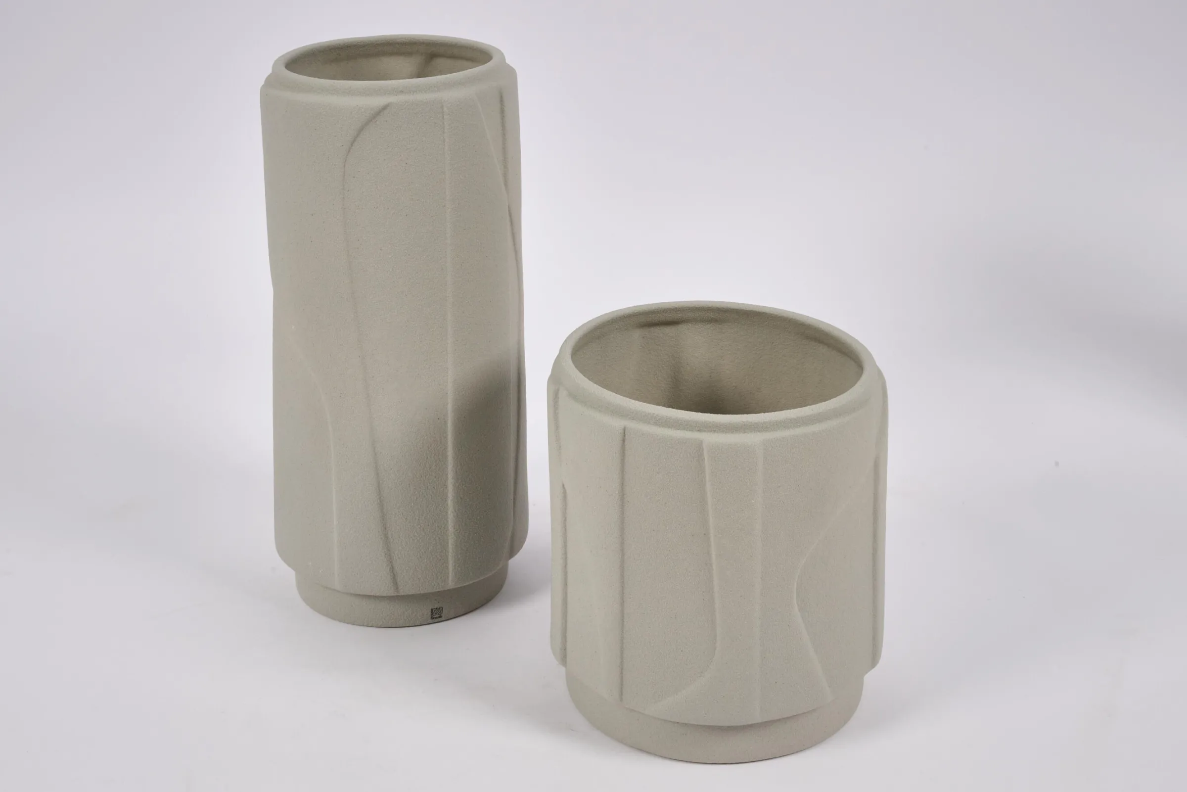 Flamant Laurena, Vaas, Keramiek, Grijs, S^ Decoratie