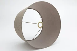 Flamant Lindro, Lampenkap, Naturel En Grijs, Cilinder, 45 Cm^ Verlichting