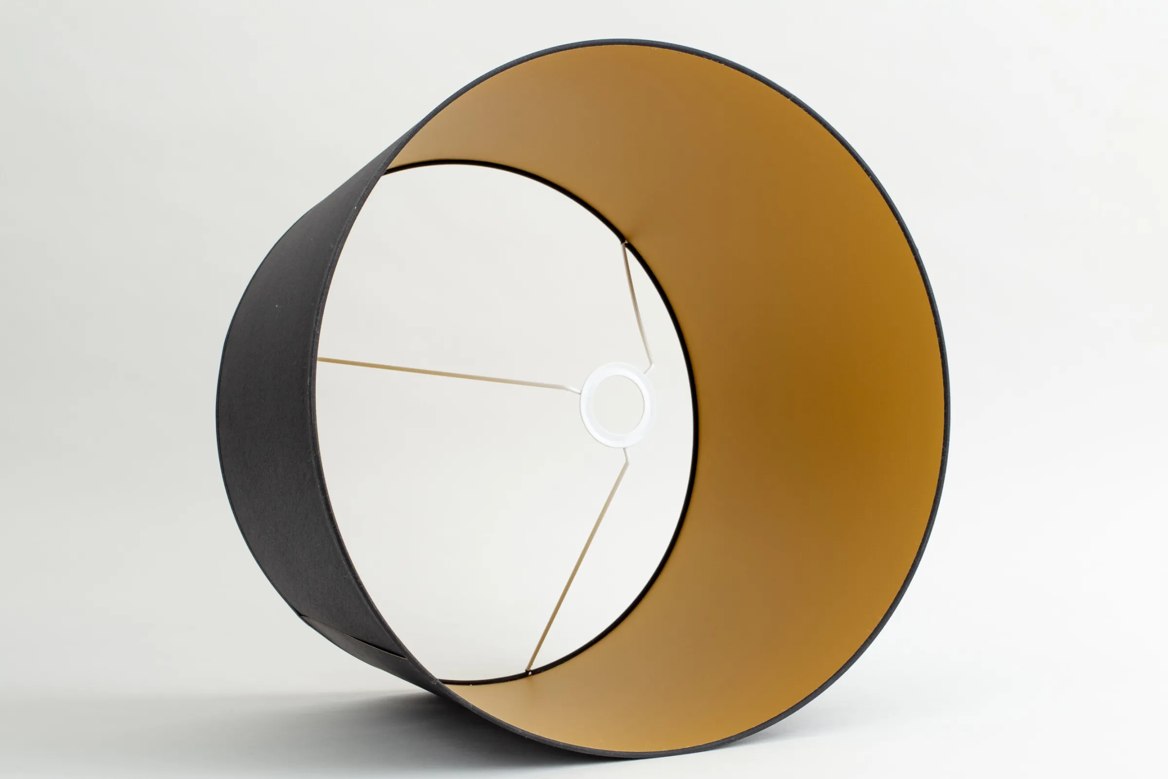 Flamant Lindro, Lampenkap, Zwart En Goud, Cilinder, 50 Cm^ Verlichting