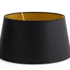 Flamant Lindro, Lampenkap, Zwart En Goud, Cilinder, 35 Cm^ Verlichting