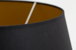 Flamant Lindro, Lampenkap, Zwart En Goud, Cilinder, 40 Cm^ Verlichting