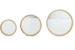 Flamant Lucente, Spiegel, Eiken, Rond, 33Cm^ Decoratie