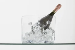 Flamant Lucy, Champagnekoeler, Glas, Vierkant^ Accessoires