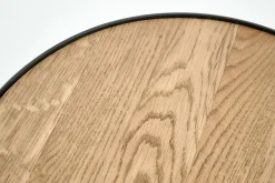 Flamant Madison, Bijzettafel, Eiken En Metaal, Rond, 45 Cm, Lichtbruin^ Koffie Tafels