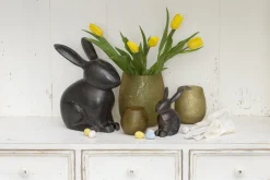 Flamant Malea, Theelichthouder, Glas, Geel, M^ Decoratie