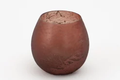 Flamant Malea, Theelichthouder, Glas, Bordeauxrood, S^ Decoratie