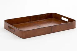 Flamant Manhattan, Dienblad, Bruin Leer^ Accessoires