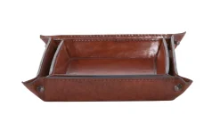 Flamant Manhattan, Dienblad, Bruin Leer, S^ Accessoires