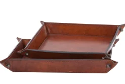 Flamant Manhattan, Dienblad, Bruin Leer, S^ Accessoires