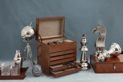 Flamant Manhattan, Dienblad, Bruin Leer, S^ Accessoires