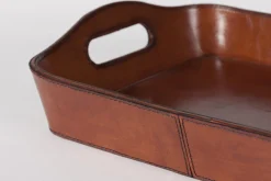 Flamant Manhattan, Dienblad, Bruin Leer^ Accessoires